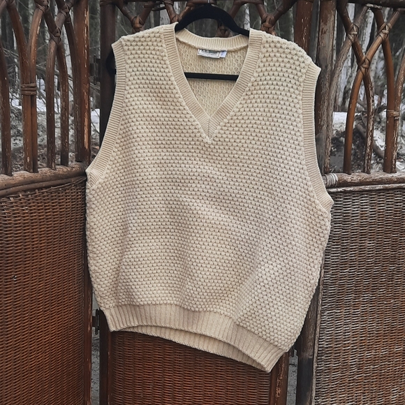 🌟3/50 L.L.Bean 80s Vintage Vest Sweater - Picture 2 of 6